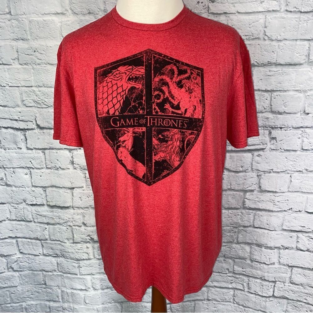 Game of thrones cotton blend Crewneck short sleeve graphic print tshirt sz XL
